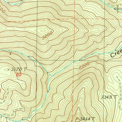 United States Geological Survey Fish Creek Mountain, OR (1985, 24000-Scale) digital map