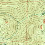 United States Geological Survey Fish Creek Mountain, OR (1997, 24000-Scale) digital map