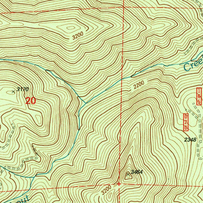 United States Geological Survey Fish Creek Mountain, OR (1997, 24000-Scale) digital map