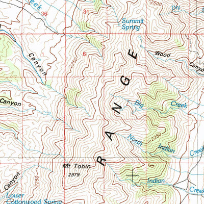 United States Geological Survey Fish Creek Mountains, NV (1982, 100000-Scale) digital map