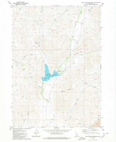 United States Geological Survey Fish Creek Reservoir, ID (1979, 24000-Scale) digital map