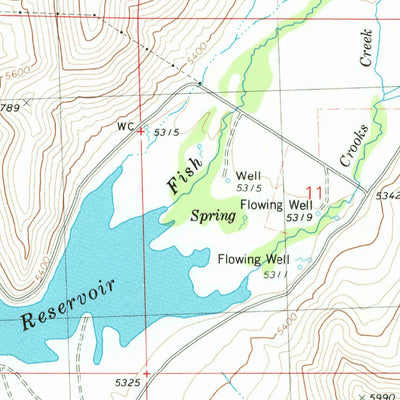 United States Geological Survey Fish Creek Reservoir, ID (1979, 24000-Scale) digital map