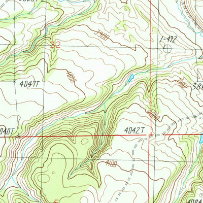 United States Geological Survey Fish Dam, MT (1986, 24000-Scale) digital map