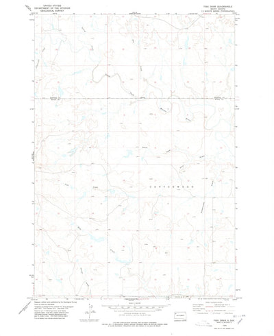 United States Geological Survey Fish Draw, SD (1978, 24000-Scale) digital map