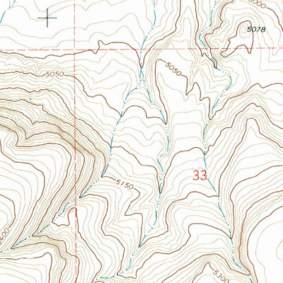 United States Geological Survey Fish Fin Rim, OR (1971, 24000-Scale) digital map