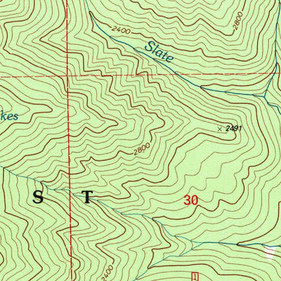 United States Geological Survey Fish Lake, CA (1997, 24000-Scale) digital map