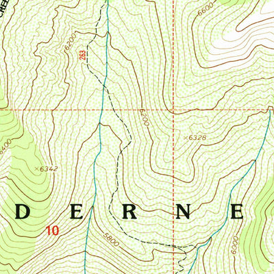 United States Geological Survey Fish Lake, ID (1995, 24000-Scale) digital map
