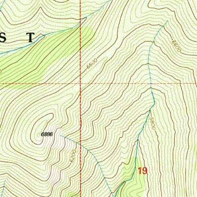 United States Geological Survey Fish Lake, ID (1995, 24000-Scale) digital map