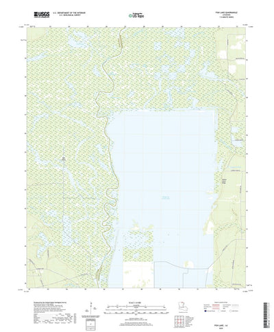 United States Geological Survey Fish Lake, LA (2020, 24000-Scale) digital map