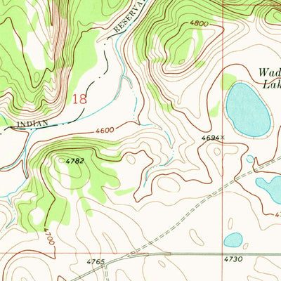 United States Geological Survey Fish Lake, MT (1968, 24000-Scale) digital map