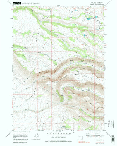 United States Geological Survey Fish Lake, OR (1968, 24000-Scale) digital map
