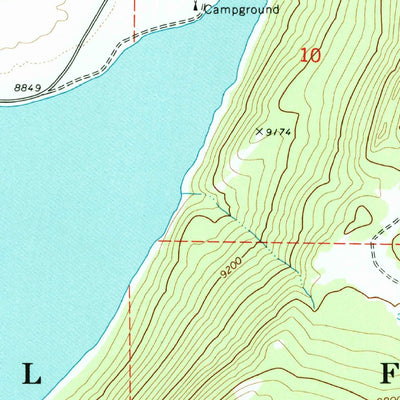United States Geological Survey Fish Lake, UT (1968, 24000-Scale) digital map