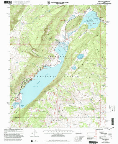 United States Geological Survey Fish Lake, UT (2001, 24000-Scale) digital map