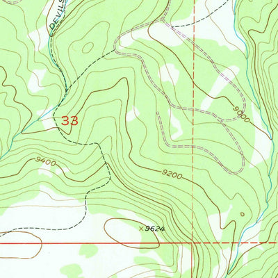 United States Geological Survey Fish Lake, WY (1956, 24000-Scale) digital map