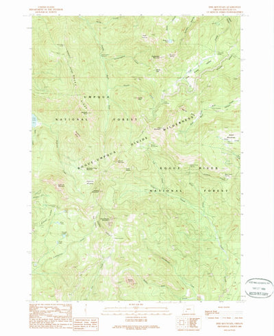 United States Geological Survey Fish Mountain, OR (1989, 24000-Scale) digital map
