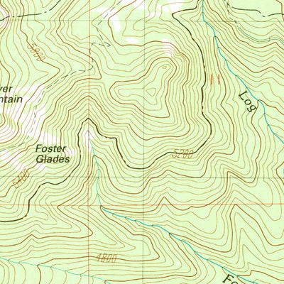 United States Geological Survey Fish Mountain, OR (1989, 24000-Scale) digital map