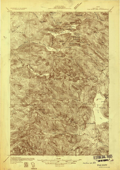 United States Geological Survey Fish River Lake, ME (1931, 48000-Scale) digital map