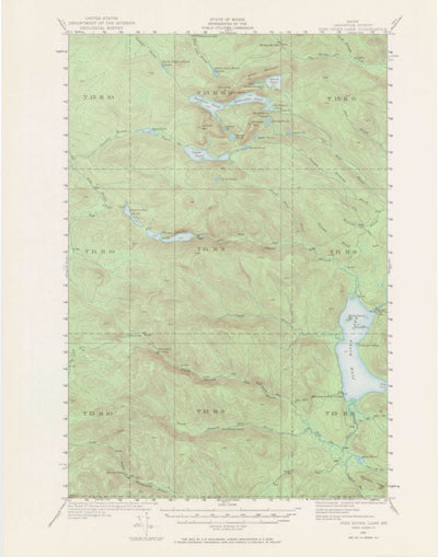 United States Geological Survey Fish River Lake, ME (1931, 62500-Scale) digital map