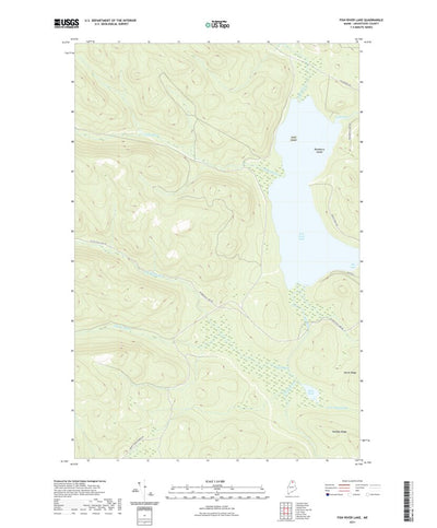 United States Geological Survey Fish River Lake, ME (2021, 24000-Scale) digital map