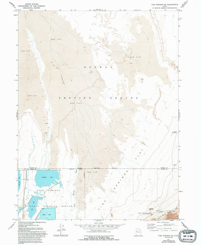 United States Geological Survey Fish Springs NE, UT (1967, 24000-Scale) digital map