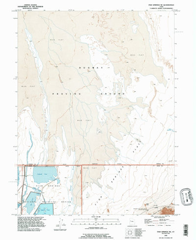 United States Geological Survey Fish Springs NE, UT (1993, 24000-Scale) digital map