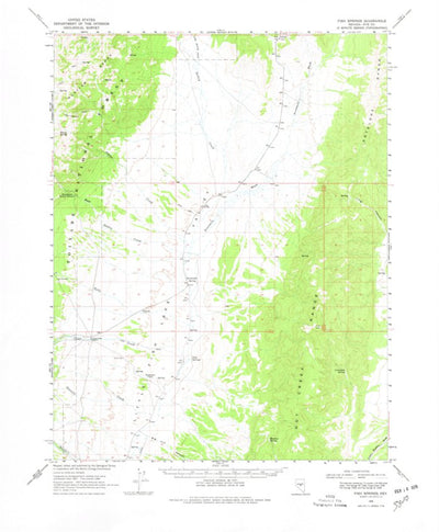 United States Geological Survey Fish Springs, NV (1968, 62500-Scale) digital map