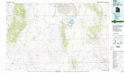 United States Geological Survey Fish Springs, UT (1979, 100000-Scale) digital map