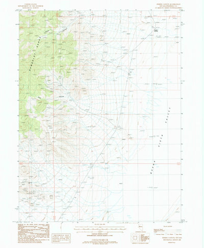 United States Geological Survey Fisher Canyon, NV (1987, 24000-Scale) digital map