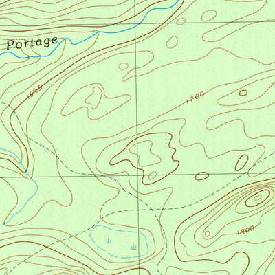 United States Geological Survey Fisher Ponds, ME (1989, 24000-Scale) digital map