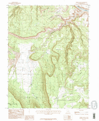 United States Geological Survey Fisher Valley, UT (1985, 24000-Scale) digital map