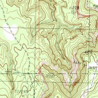 United States Geological Survey Fisher Valley, UT (1985, 24000-Scale) digital map
