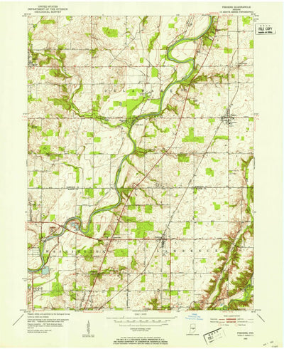United States Geological Survey Fishers, IN (1952, 24000-Scale) digital map