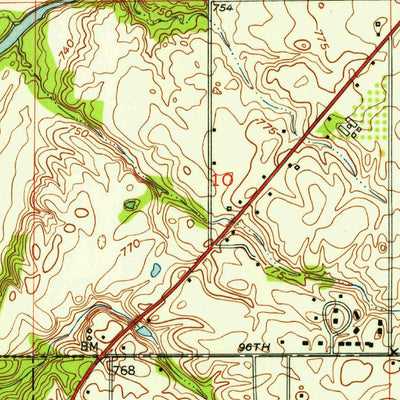 United States Geological Survey Fishers, IN (1952, 24000-Scale) digital map