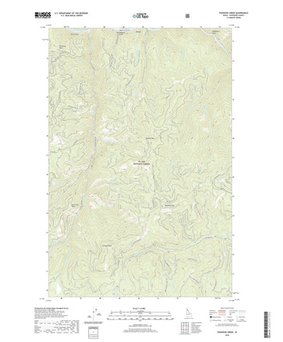 United States Geological Survey Fishhook Creek, ID (2020, 24000-Scale) digital map