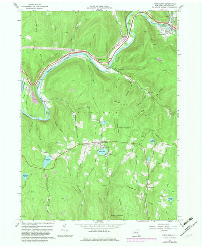 United States Geological Survey Fishs Eddy, NY (1965, 24000-Scale) digital map