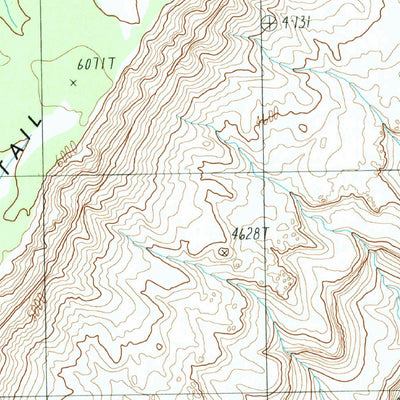 United States Geological Survey Fishtail Mesa, AZ (1988, 24000-Scale) digital map