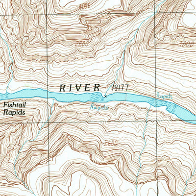 United States Geological Survey Fishtail Mesa, AZ (1988, 24000-Scale) digital map