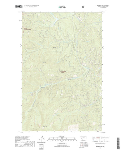 United States Geological Survey Fishtrap Lake, MT (2020, 24000-Scale) digital map