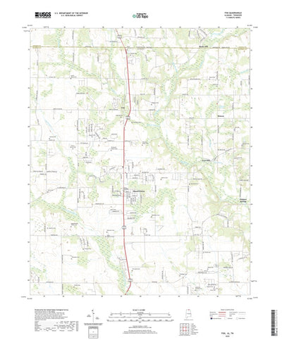 United States Geological Survey Fisk, AL (2020, 24000-Scale) digital map