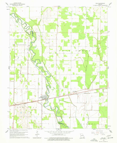 United States Geological Survey Fisk, MO (1962, 24000-Scale) digital map