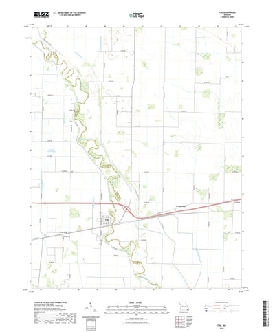 United States Geological Survey Fisk, MO (2021, 24000-Scale) digital map