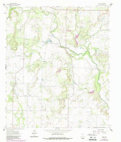 United States Geological Survey Fisk, TX (1964, 24000-Scale) digital map