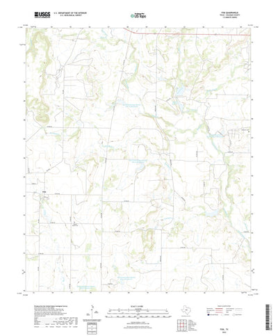United States Geological Survey Fisk, TX (2022, 24000-Scale) digital map