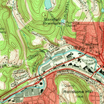 United States Geological Survey Fitchburg, MA (1969, 24000-Scale) digital map