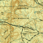 United States Geological Survey Fitchburg, NH-MA (1943, 125000-Scale) digital map