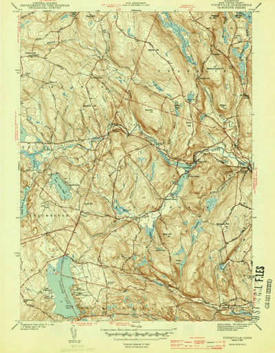 United States Geological Survey Fitchville, CT (1943, 31680-Scale) digital map