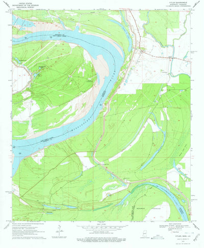 United States Geological Survey Fitler, MS-LA (1970, 24000-Scale) digital map