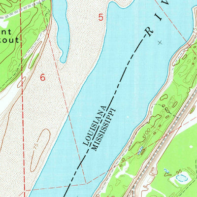 United States Geological Survey Fitler, MS-LA (1970, 24000-Scale) digital map