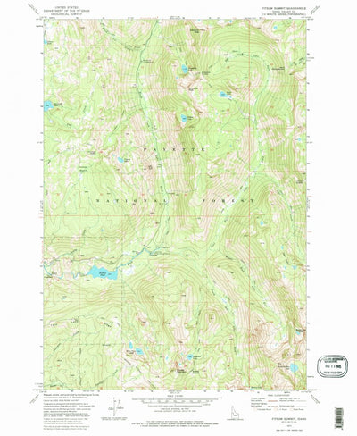 United States Geological Survey Fitsum Summit, ID (1973, 24000-Scale) digital map
