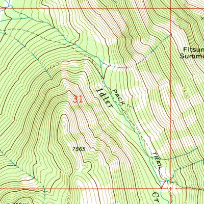 United States Geological Survey Fitsum Summit, ID (1973, 24000-Scale) digital map